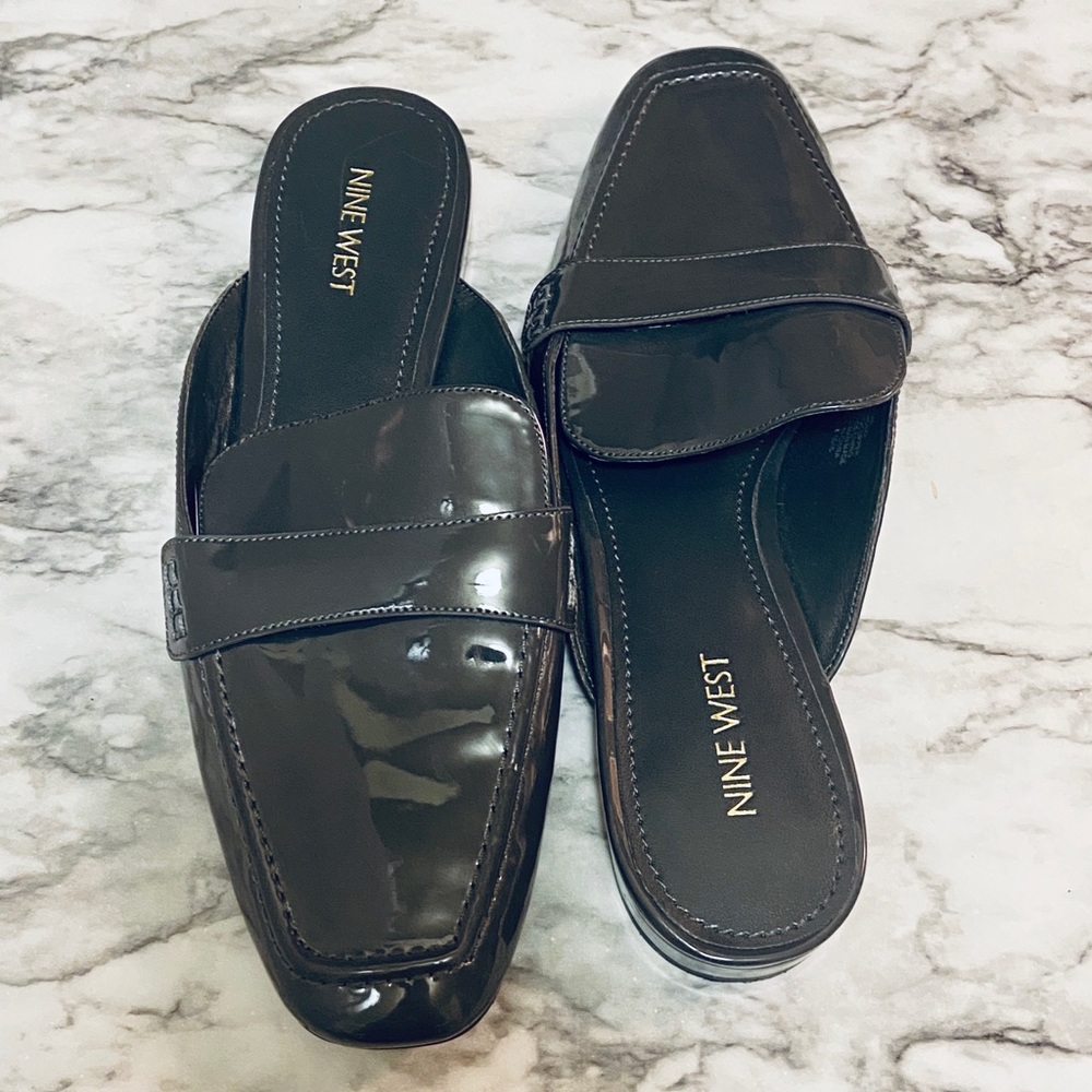 Worn once slip on loafers by Nine West
